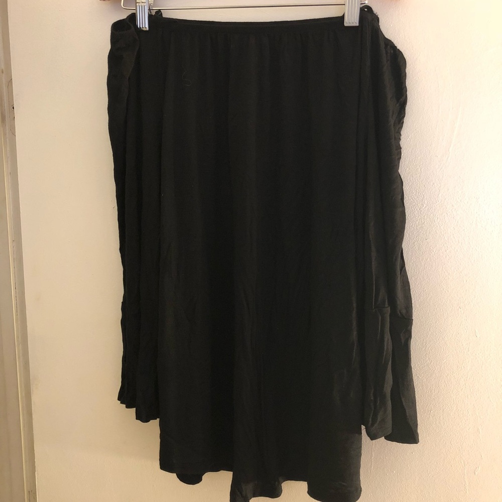 Black long sleeve off the shoulder shirt